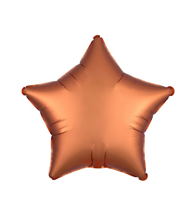 Fóliový balónek Hvězda - oranžový