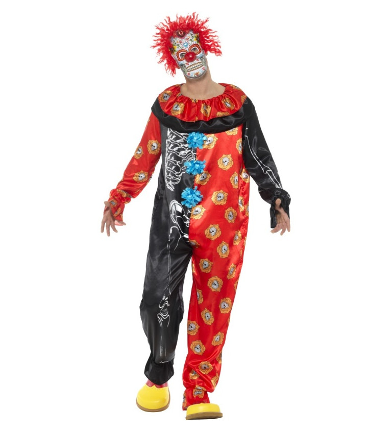 Pánský kostým klauna - Day of the Dead