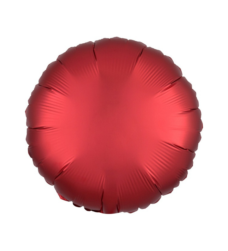 Kulatý fóliový balónek - červený