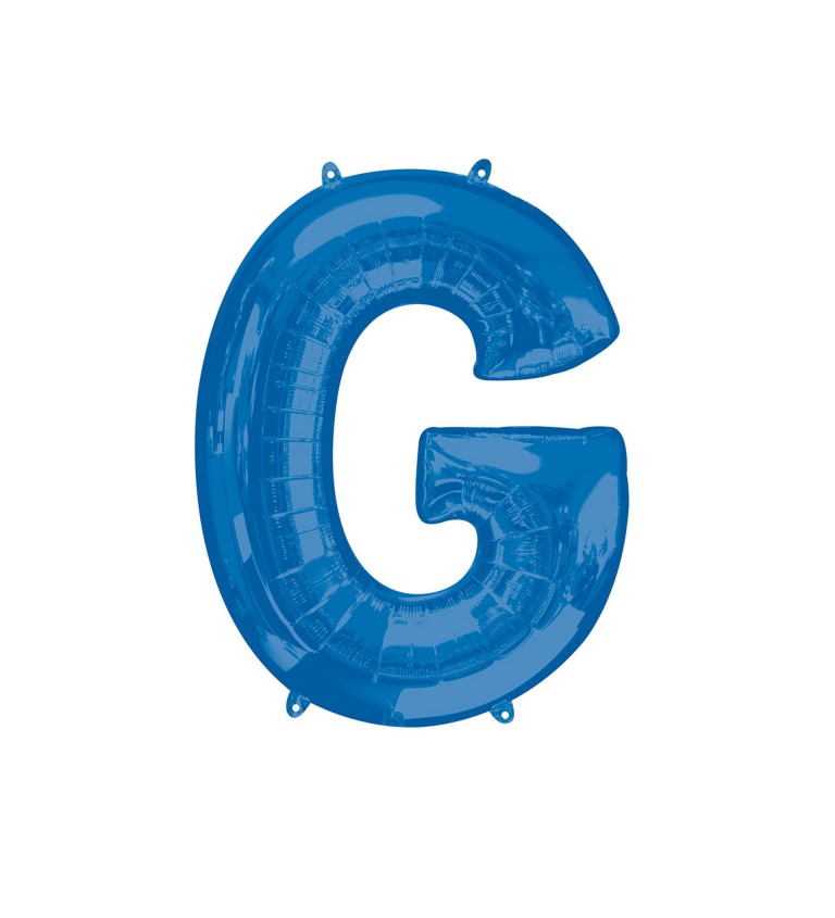 Fóliový balónek písmeno G - modrý