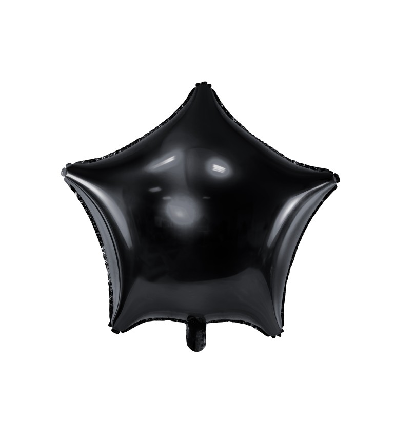 Fóliový balónek - černá hvězda