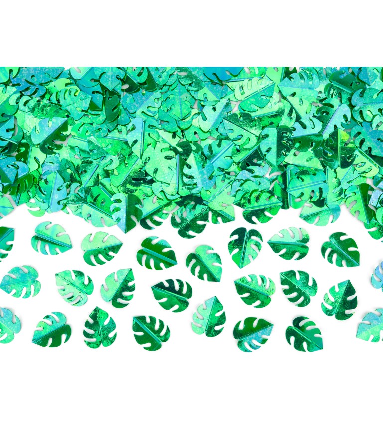 Zelené konfety - lístky