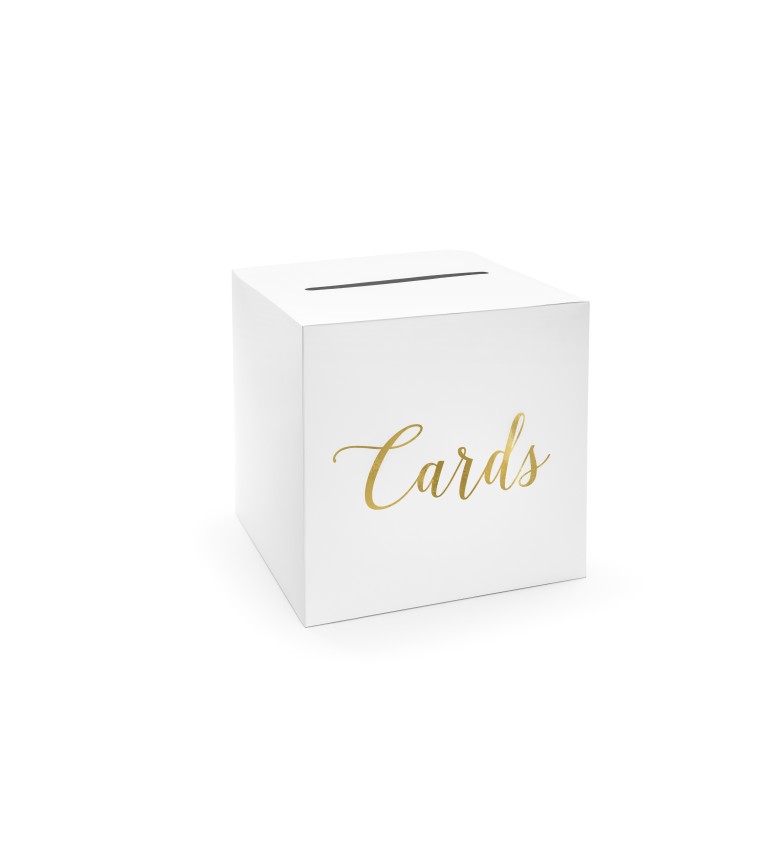 Svatební boxík s nápisem Cards