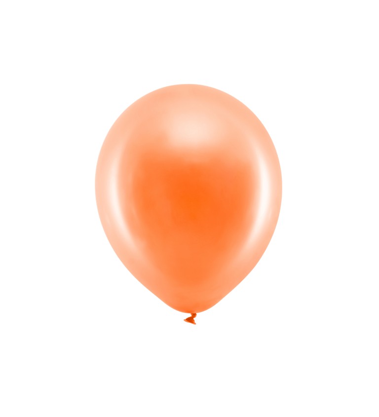 Duhové balónky - metalické, oranžové