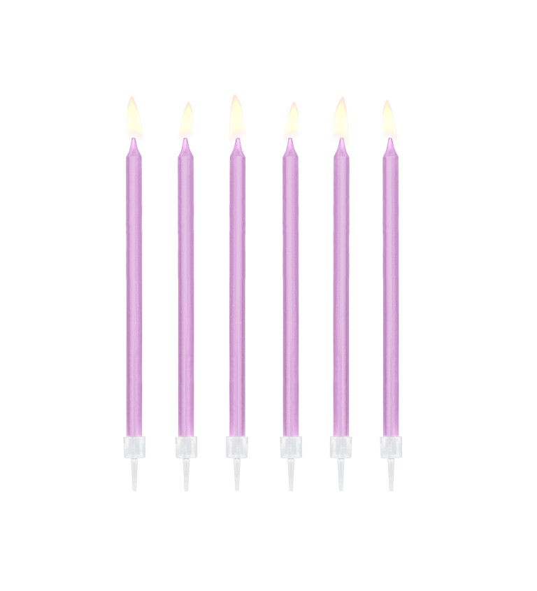 Dortové svíčky - fialové