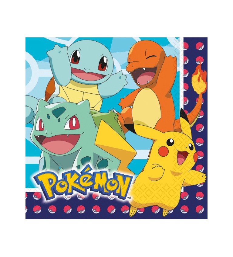 Papírové ubrousky - Pokémoni