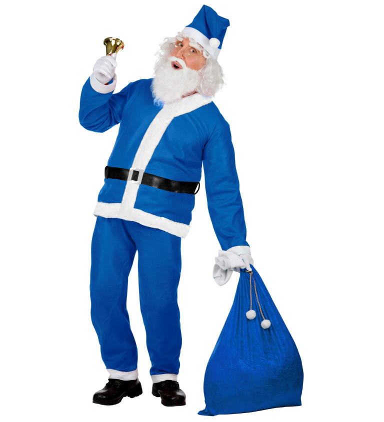 Pánský kostým Santa - modrý