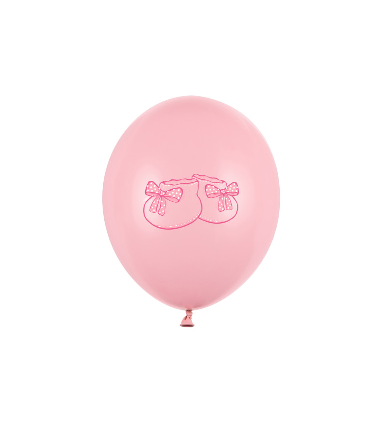Růžový balonek - botičky