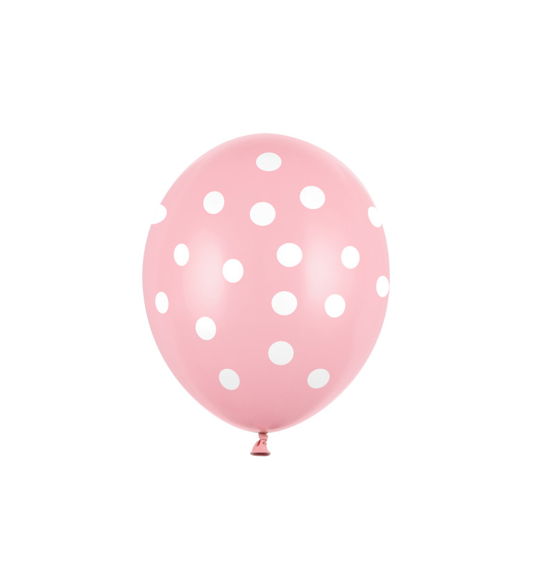 Balónek - růžový s puntíky