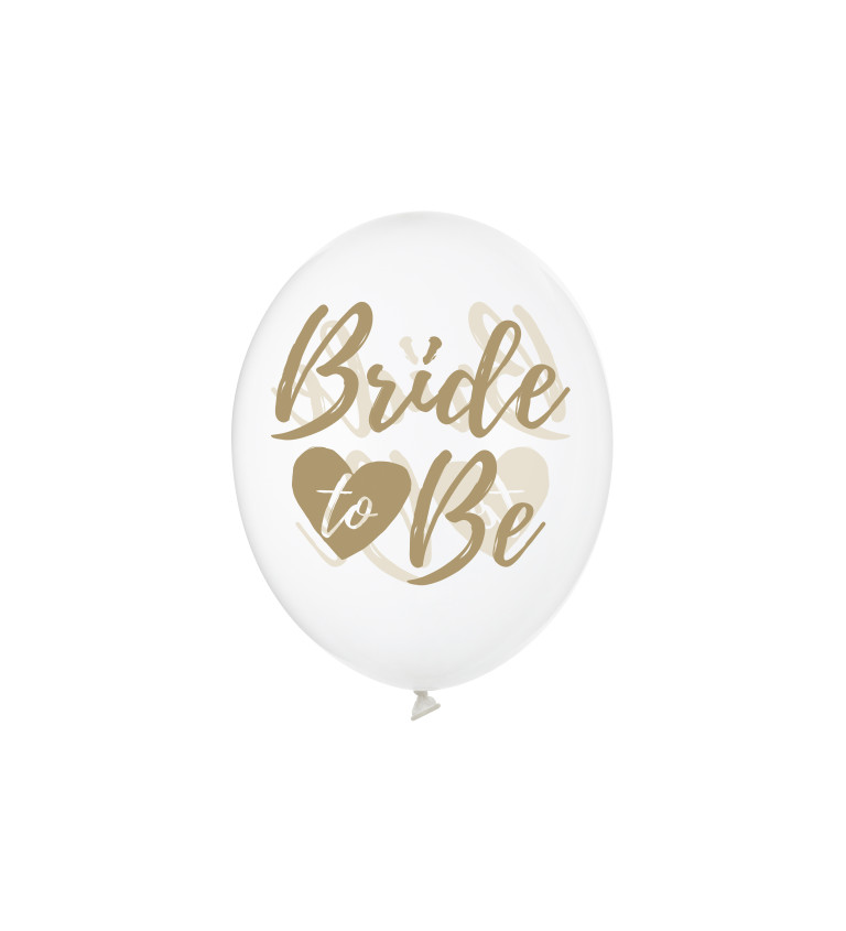 Balón bílý - bride to be