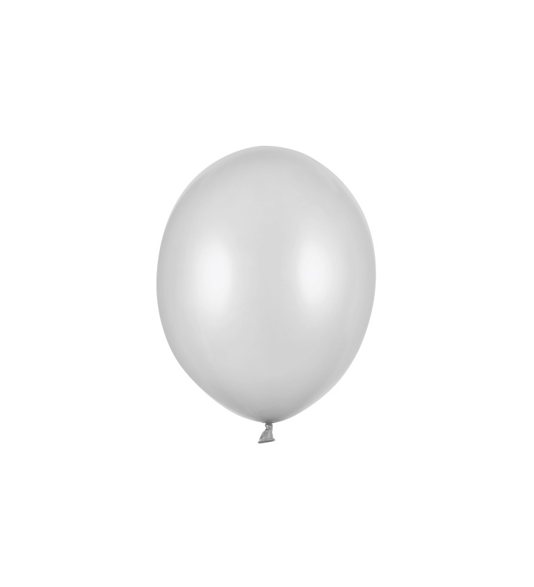 Latexové balónky - metalicky stříbrné
