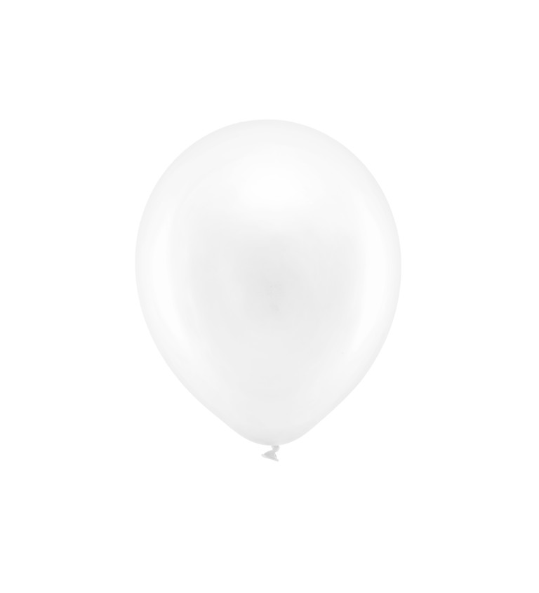 Bílé latexové balónky - 10ks