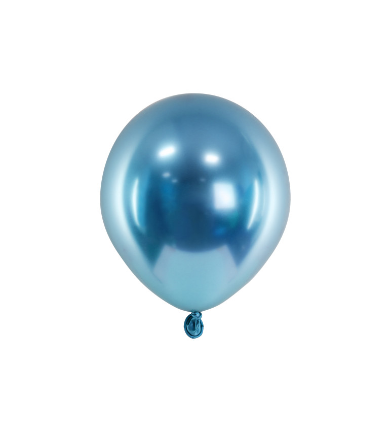 Balonky chromové modré - 50ks