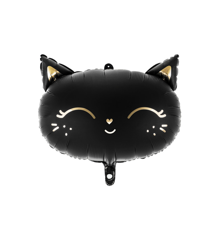 Foliový balonek - černá kočka