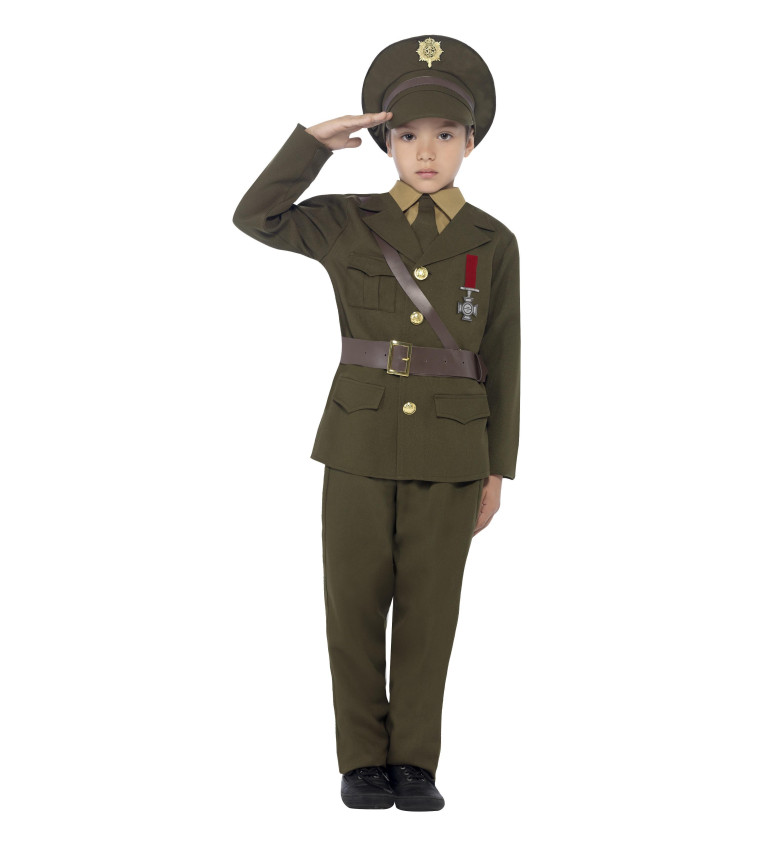 Kostým dětský vojenský důstojník