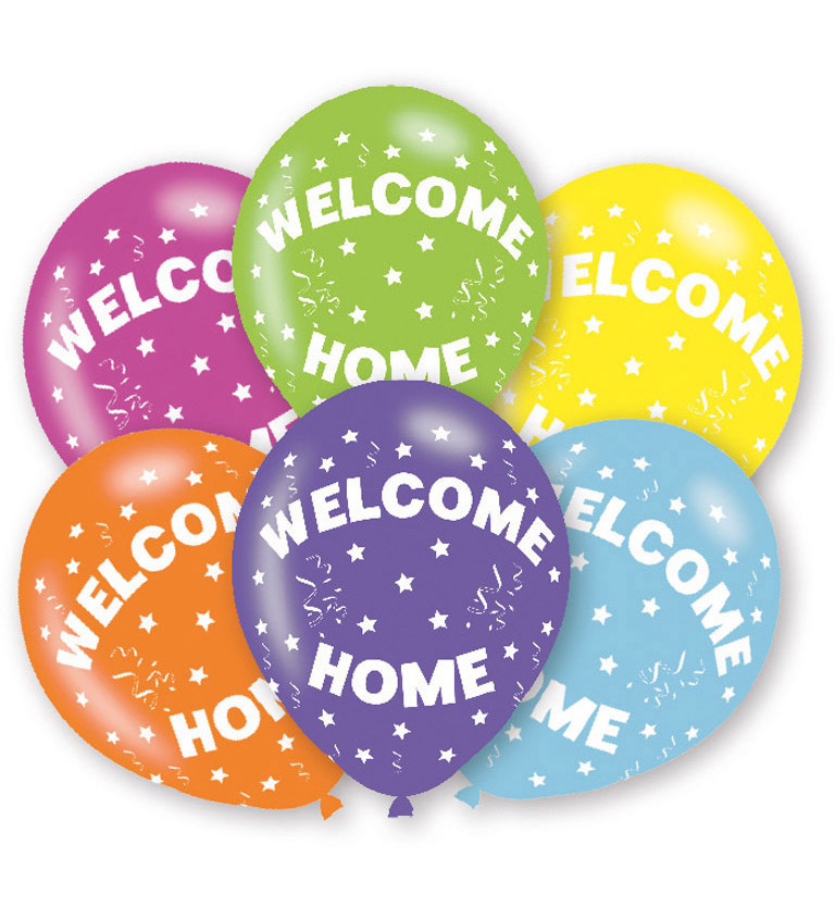 Welcome home barevné balónky