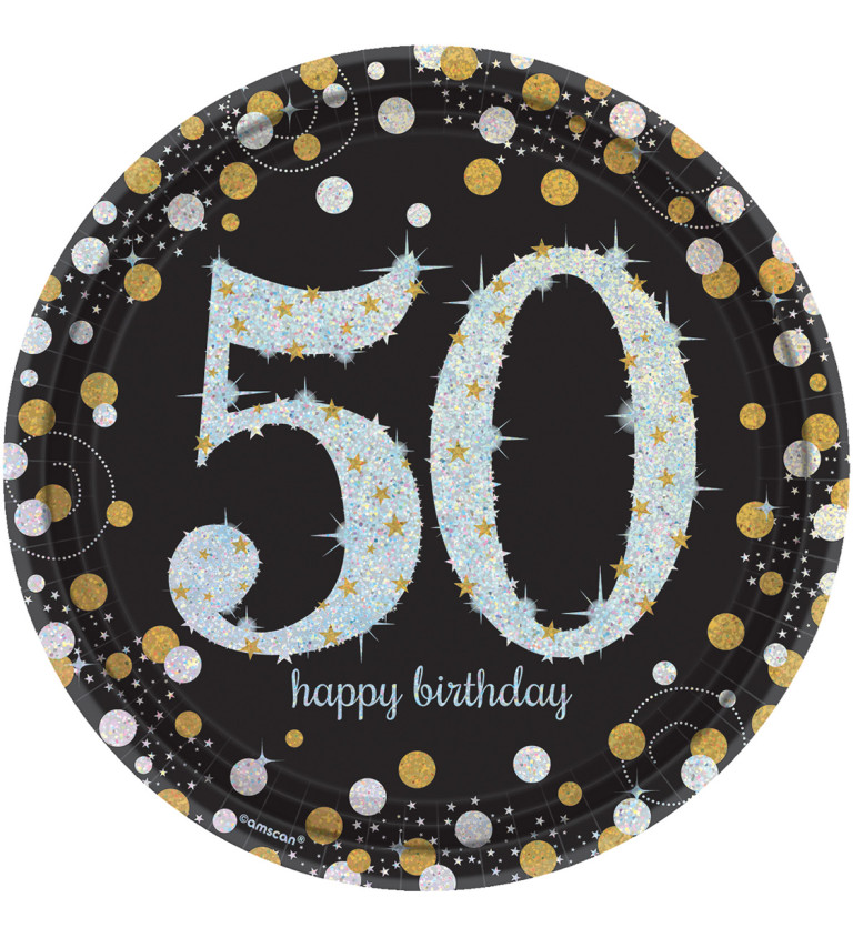 Talíře - Happy Birthday 50