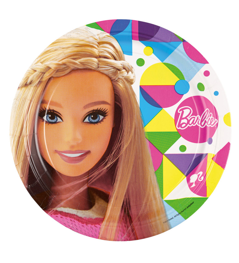 Talířky s potiskem Barbie