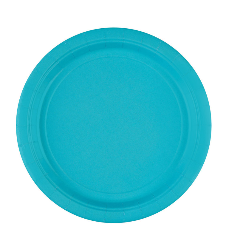 Papírové modré talíře
