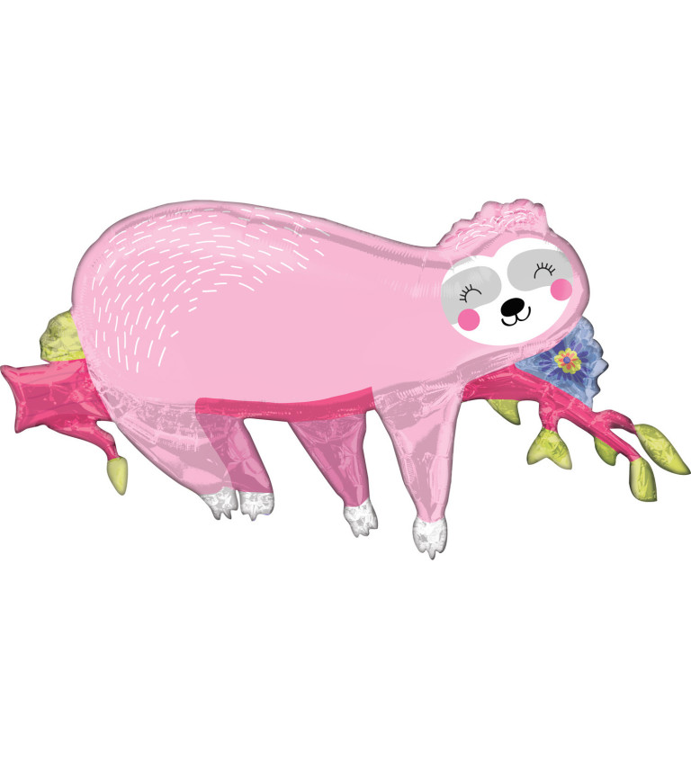 Balón - růžový lenochod