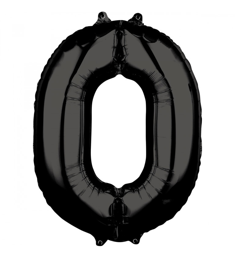 Balónek černý - číslice 0