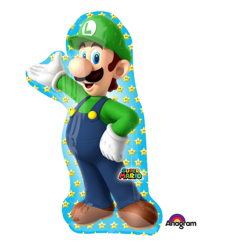 Balón fóliový Luigi