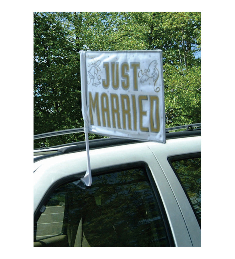 Vlaječka na auto - Just married
