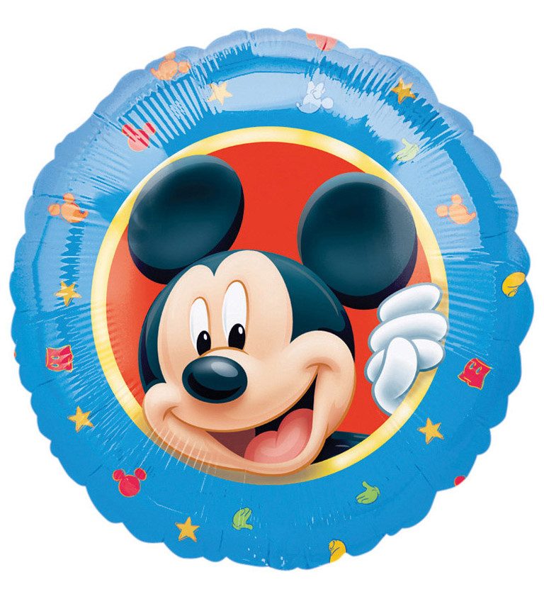 Balónek fóliový kulatý - Mickey