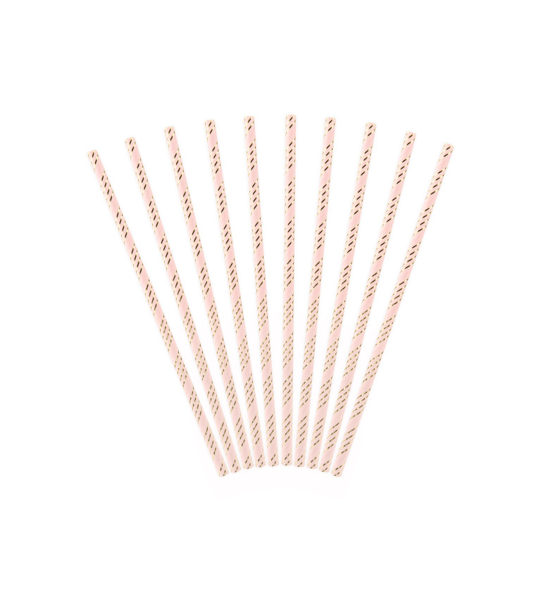 Brčka - rosegold - 10 ks