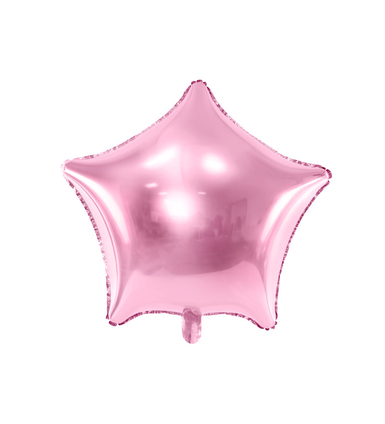 Balónek - růžová hvězda