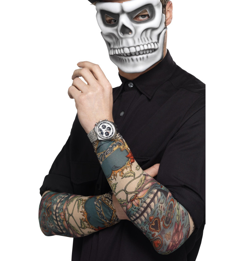 Rukávy s tetováním na Den mrtvých