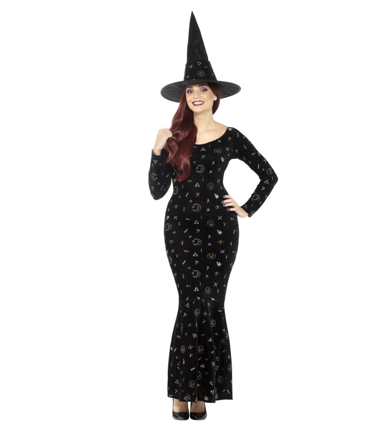 Kostým černá čarodějnice