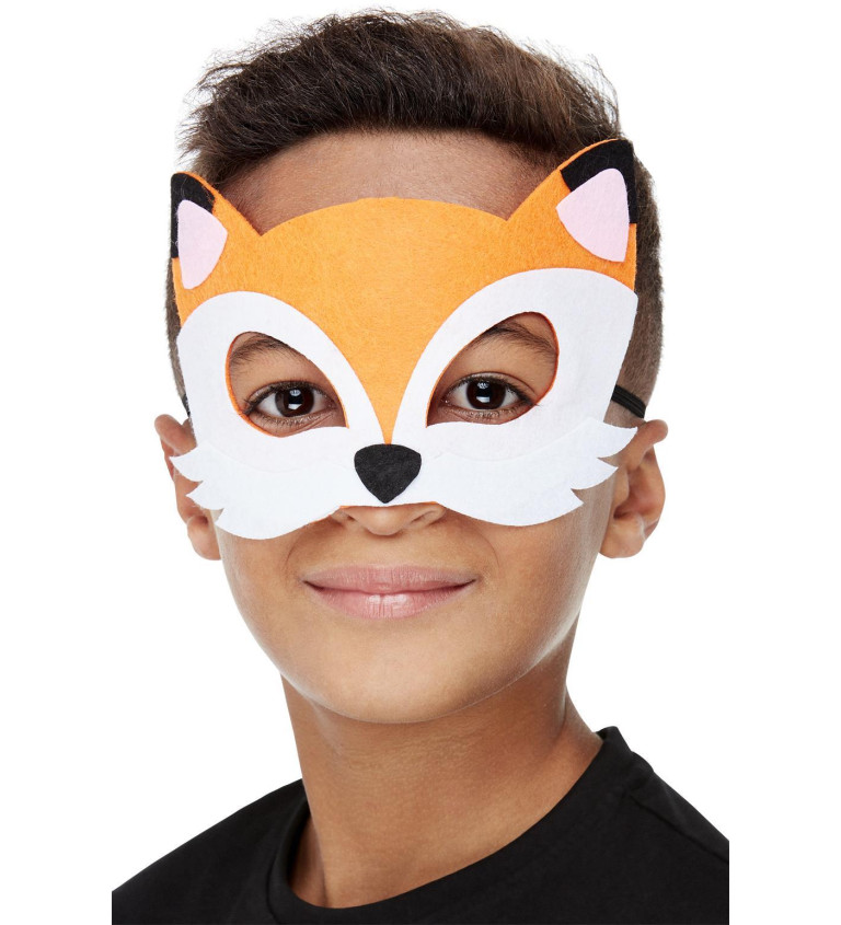 Plstěná maska liška
