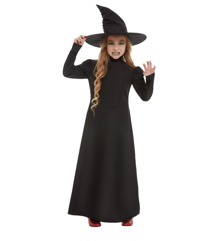 Dětský kostým černé čarodejnice