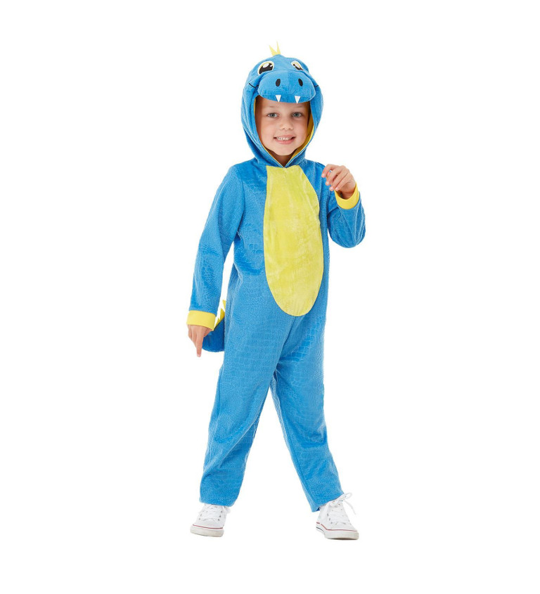 Dětský kostým - modrý dinosaurus
