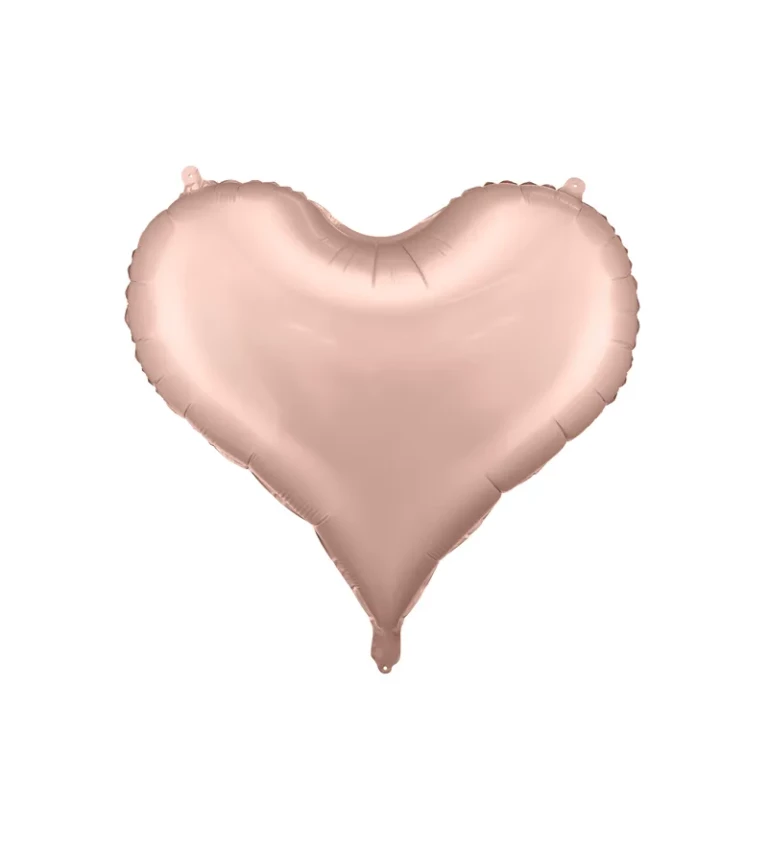 Rosegold foliový balonek - srdce