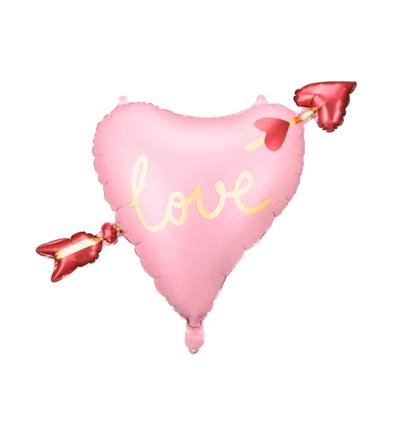 Balónek s nápisem love - srdce