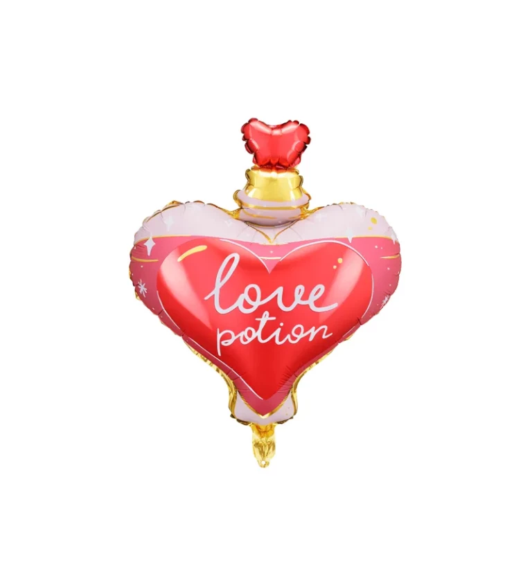 Foliový balonek - Srdce love potion