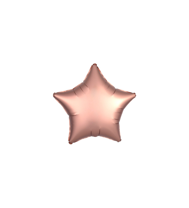 Foliová hvězda - rosegold