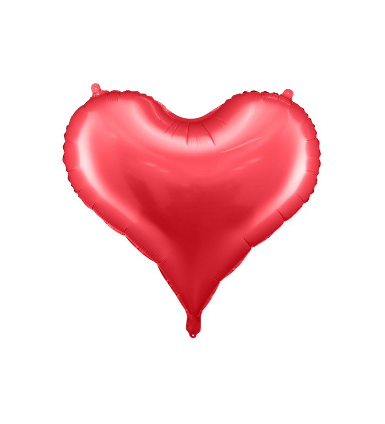 Červený fóliový balónek - srdce