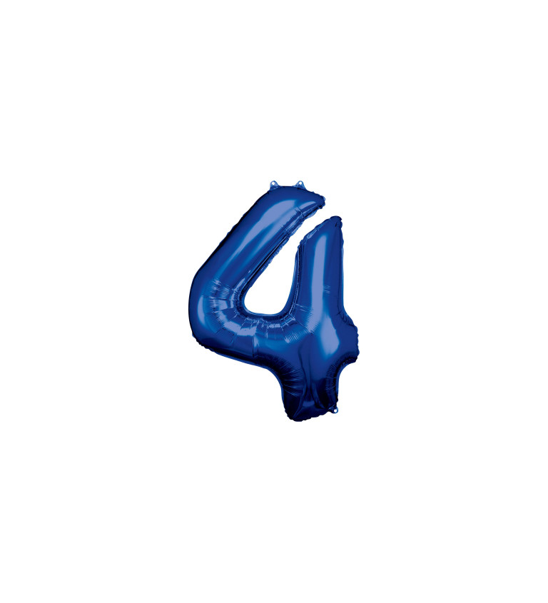Balonek - číslo 4 modrá
