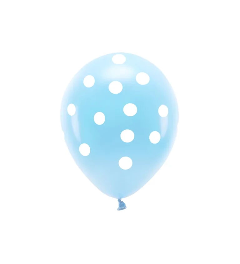 Eco balonky - modrý s puntíky