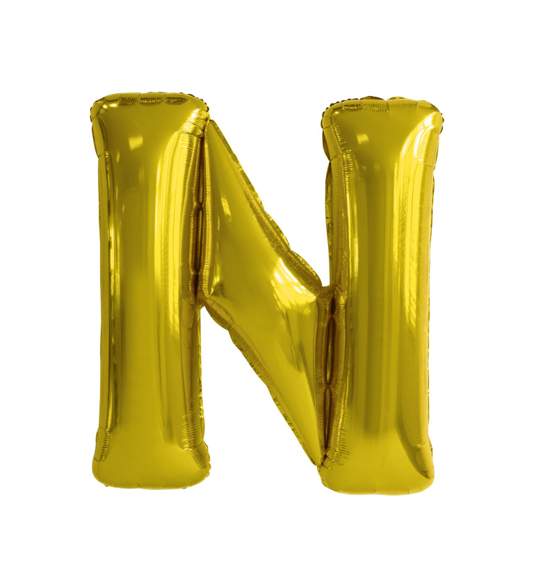 Zlaté písmeno N - balónek