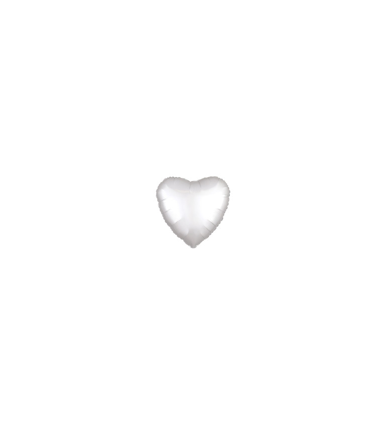 Balónek - fóliové srdce bílé