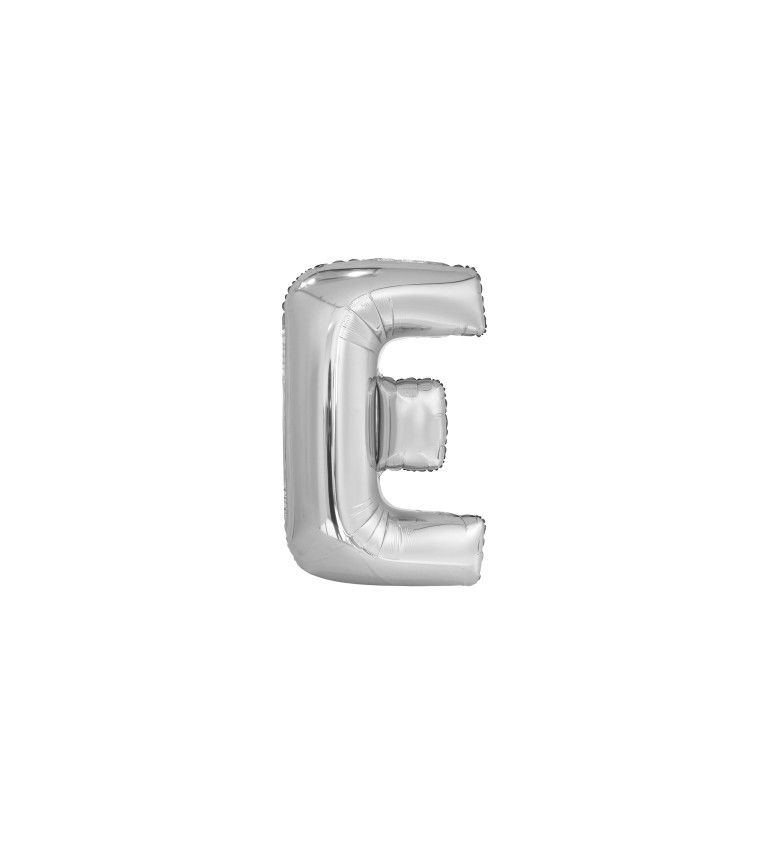 Stříbrný balónek písmeno E