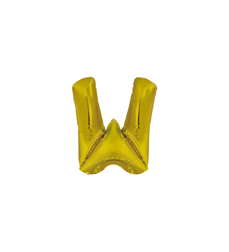 Zlatý balónek písmeno W