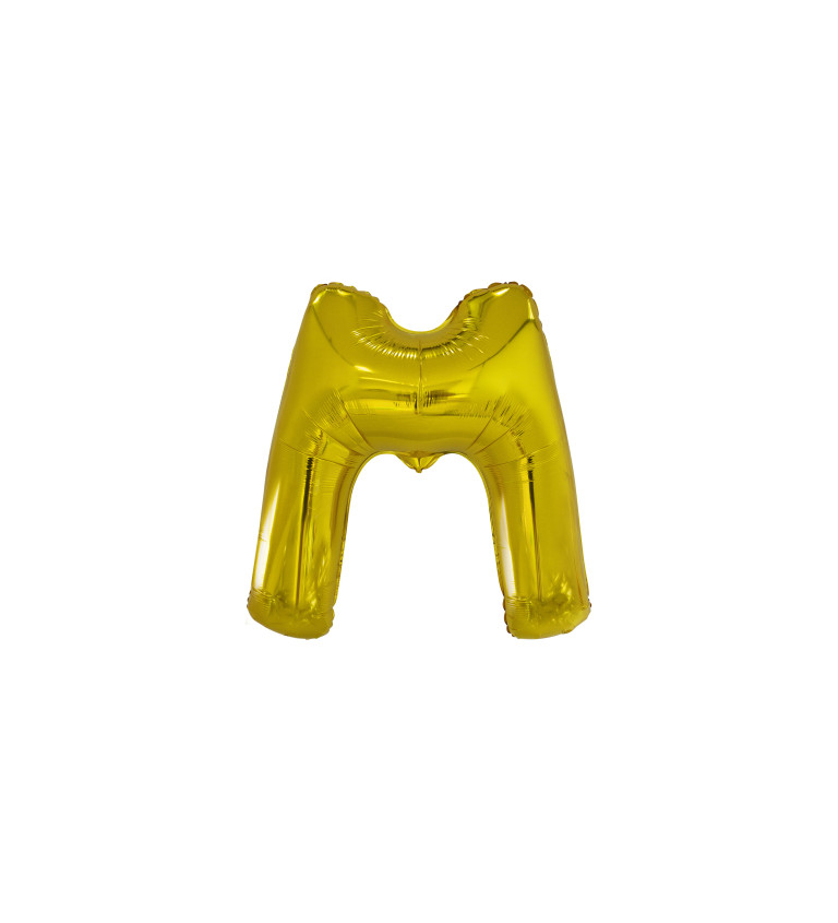 Zlatý balónek písmeno M