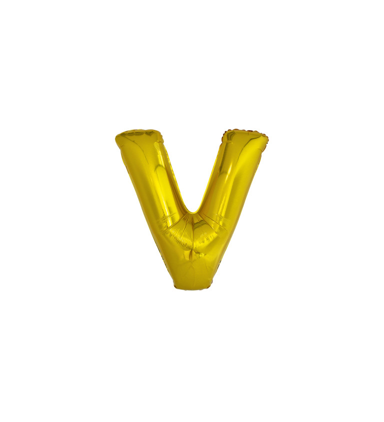 Zlatý balónek písmeno V