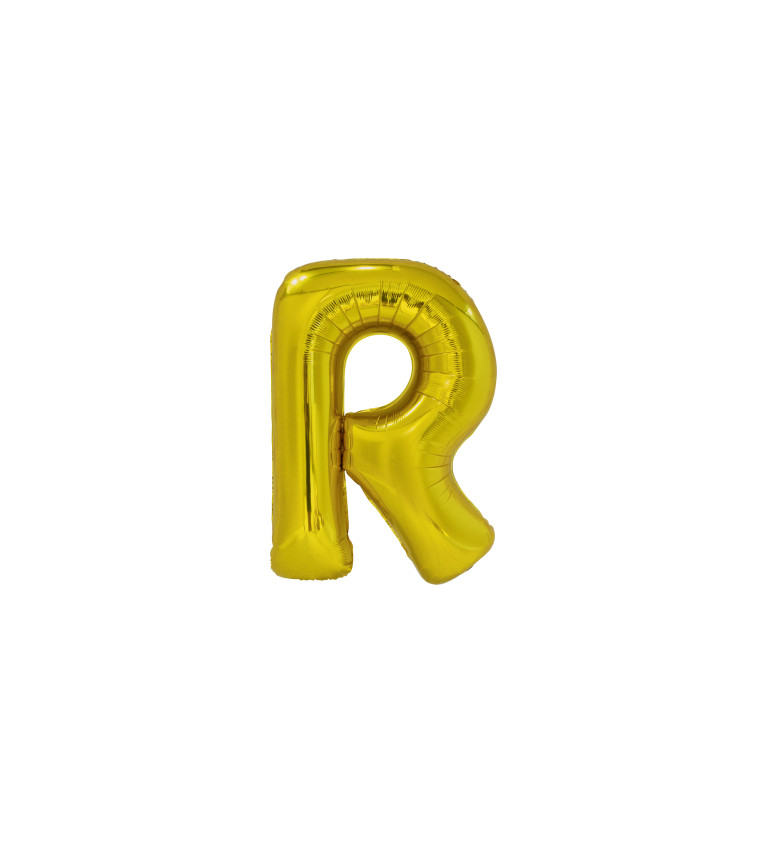 Zlatý balónek písmeno R
