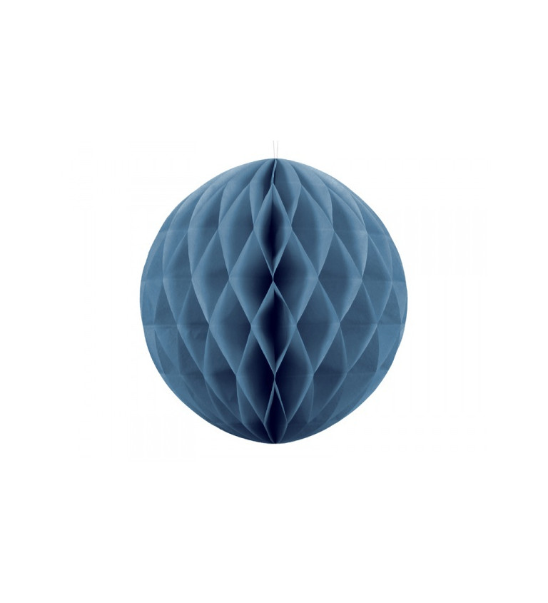 Modrá papírová koule - 40 cm
